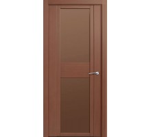 Дверь Верда H-II шпон Стекло бронза Дуб палисандр