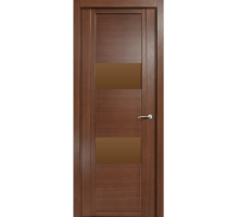 Дверь Верда H-VII шпон Стекло бронза Дуб палисандр