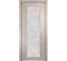 Дверь Верда К-11 экошпон Остекление Гранит прозрачный тон Кремовая лиственница