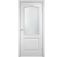 Дверь Верда Классика ламинированное Остекление Сатинато Белый