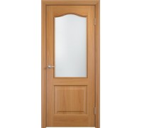 Дверь Верда Классика ламинированное Остекление Сатинато Миланский орех
