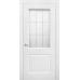 Дверь Верда Роял 2 эмаль Стекло Сатинато с гравировкой Белый