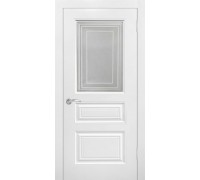 Дверь Верда Роял 3 эмаль Стекло фотопечать Белый