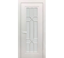 Дверь Верда Виано эмаль Стекло Сатинат белое Светло-серый