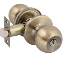 Ручка-защелка круглая 607 (z-4) (с ключом) Золото