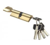 Цилиндр CW-60 MSM (перф.ключ-фиксатор) Золото