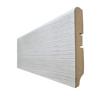 Плинтус напольный экошпон тон Белая лиственница