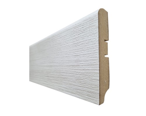 Плинтус напольный экошпон тон Белая лиственница