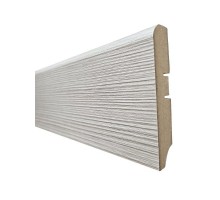 Плинтус напольный экошпон тон Кремовая лиственница