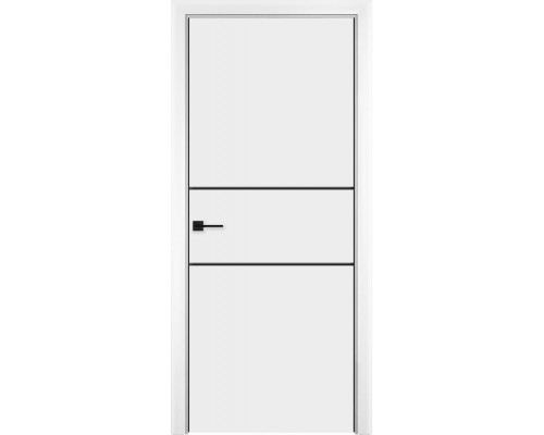 Дверь Верда Лайн-3 AL кромка с 2-х сторон экошпон Вайт