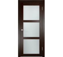 Дверь Верда Баден 02 ДО экошпон Остекление Сатинато Дуб темный