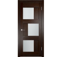 Дверь Верда Баден 10 ДО экошпон Остекление Сатинато Дуб темный