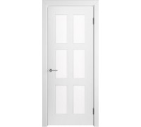 Дверь Верда Челси 08 эмаль Стекло Сатинато Белый