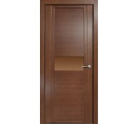 Дверь Верда H-I шпон Стекло бронза Дуб палисандр