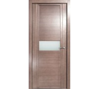 Дверь Верда H-I шпон Стекло белое Дуб грейвуд