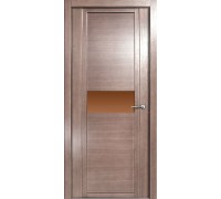 Дверь Верда H-I шпон Стекло бронза Дуб грейвуд
