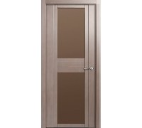 Дверь Верда H-II шпон Стекло бронза Дуб грейвуд