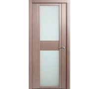 Дверь Верда H-II шпон Стекло белое Дуб грейвуд