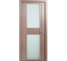 Дверь Верда H-II шпон Стекло белое Дуб грейвуд