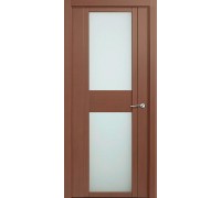 Дверь Верда H-II шпон Стекло белое Дуб палисандр