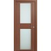Дверь Верда H-II шпон Стекло белое Дуб палисандр