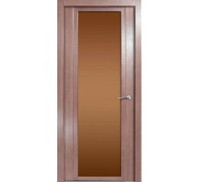 Дверь Верда H-IV шпон Стекло бронза Дуб грейвуд