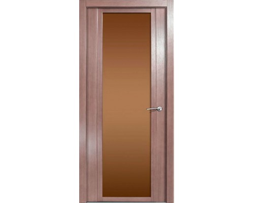 Дверь Верда H-IV шпон Стекло бронза Дуб грейвуд