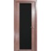 Дверь Верда H-IV шпон Стекло черное Дуб грейвуд