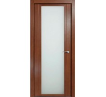 Дверь Верда H-IV шпон Стекло белое Дуб палисандр