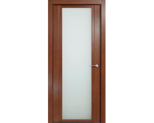 Дверь Верда H-IV шпон Стекло белое Дуб палисандр