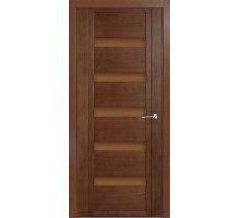 Дверь Верда H-V шпон Стекло бронза Дуб палисандр