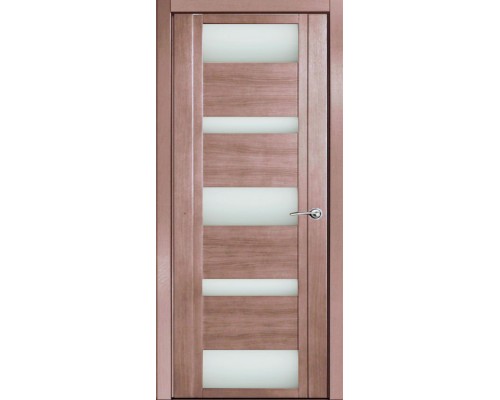 Дверь Верда H-VI шпон Стекло белое Дуб грейвуд