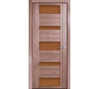 Дверь Верда H-VI шпон Стекло бронза Дуб грейвуд