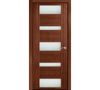 Дверь Верда H-VI шпон Стекло белое Дуб палисандр