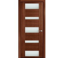 Дверь Верда H-VI шпон Стекло белое Дуб палисандр