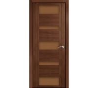 Дверь Верда H-VI шпон Стекло бронза Дуб палисандр