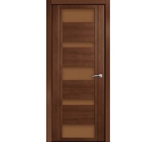 Дверь Верда H-VI шпон Стекло бронза Дуб палисандр