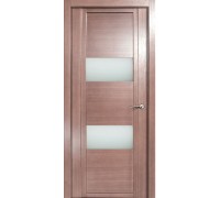 Дверь Верда H-VII шпон Стекло белое Дуб грейвуд