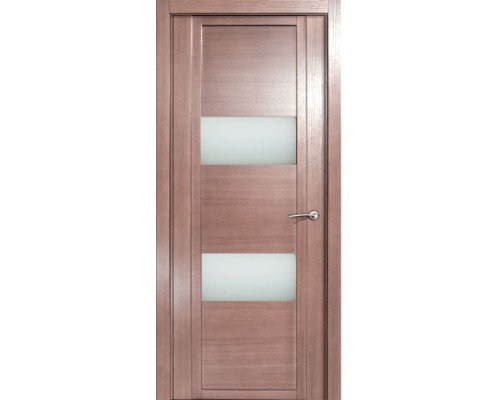 Дверь Верда H-VII шпон Стекло белое Дуб грейвуд