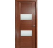 Дверь Верда H-VII шпон Стекло белое Дуб палисандр