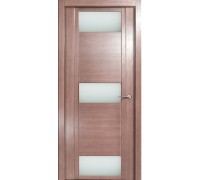 Дверь Верда H-VIII шпон Стекло белое Дуб грейвуд