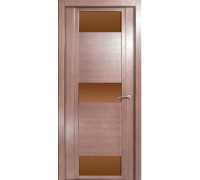 Дверь Верда H-VIII шпон Стекло бронза Дуб грейвуд