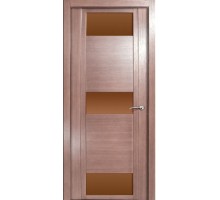 Дверь Верда H-VIII шпон Стекло бронза Дуб грейвуд