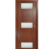 Дверь Верда H-VIII шпон Стекло белое Дуб палисандр