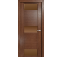 Дверь Верда H-VIII шпон Стекло бронза Дуб палисандр