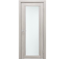 Дверь Верда К-11 экошпон Остекление Сатинат белое тон Белая лиственница