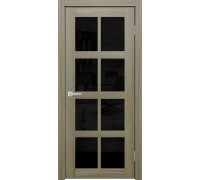 Дверь Верда К-8 экошпон Остекление Лакобель черное Тон Неаполь