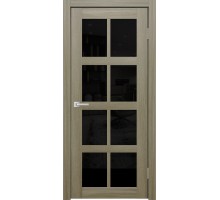 Дверь Верда К-8 экошпон Остекление Лакобель черное Тон Неаполь