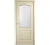 Дверь Верда Классика ламинированное Остекление Сатинато Беленый дуб