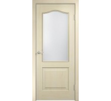 Дверь Верда Классика ламинированное Остекление Сатинато Беленый дуб